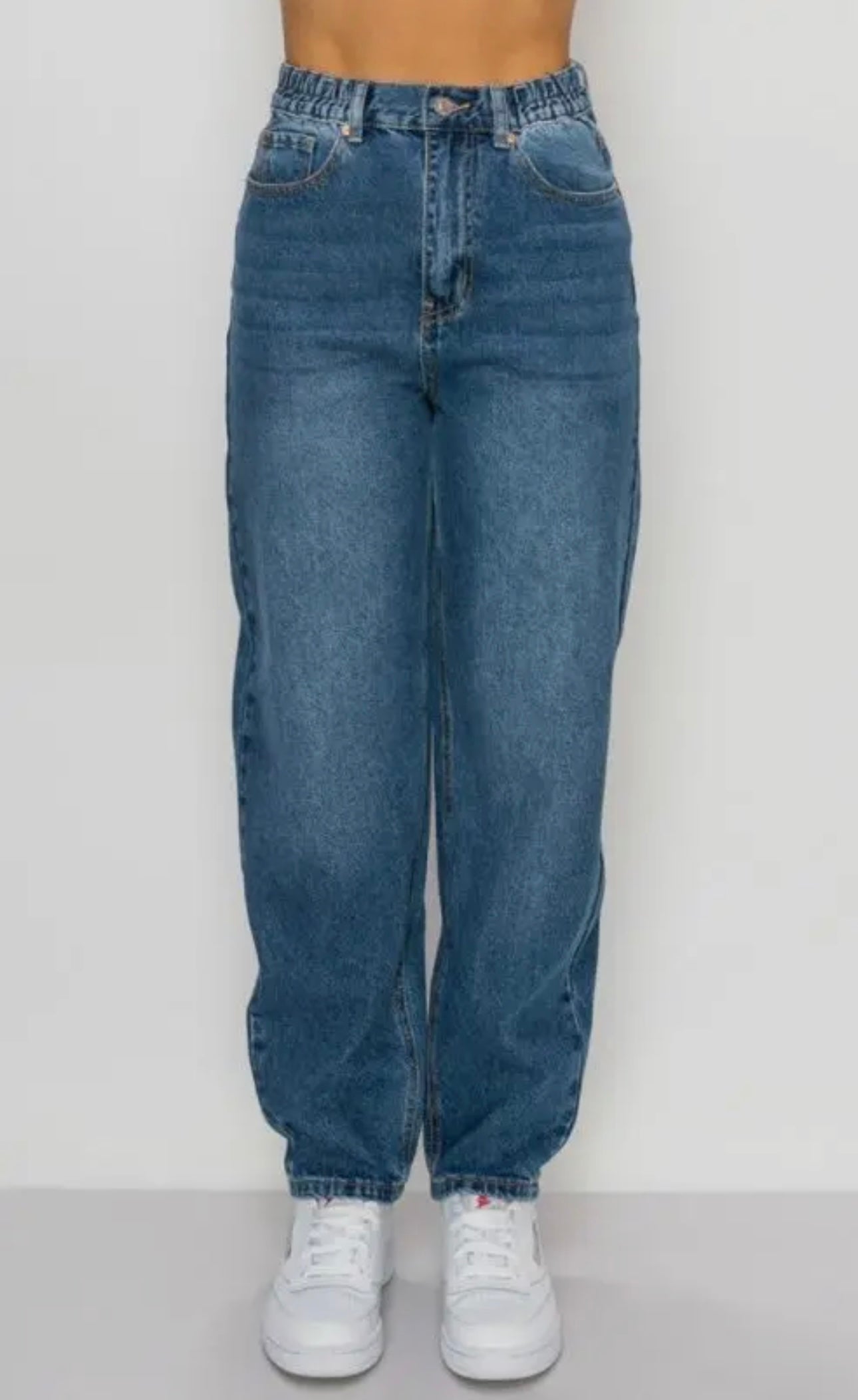 Ankle high rise jeans