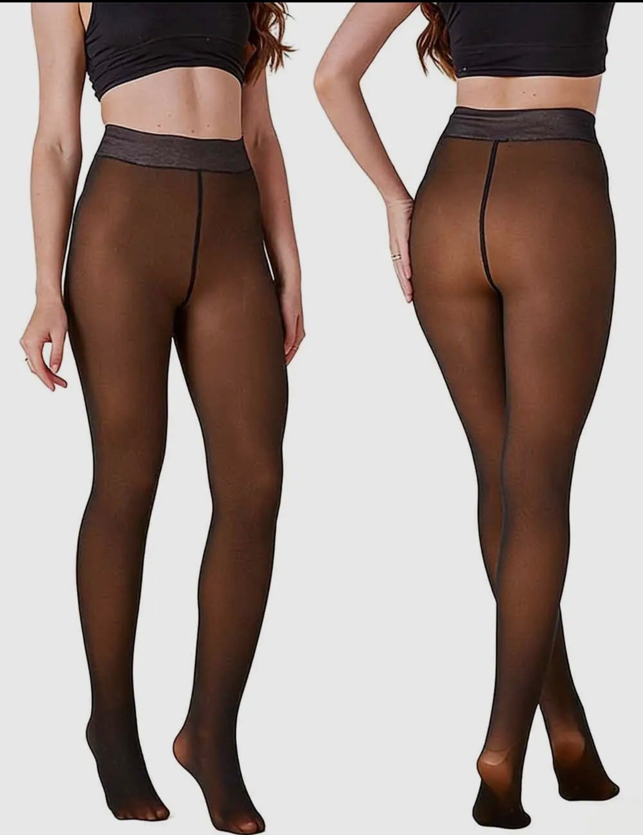 Fleece lined tights