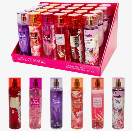 Love of magic body mist collection