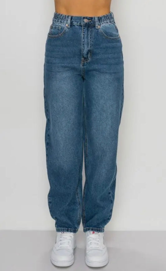 Ankle high rise jeans