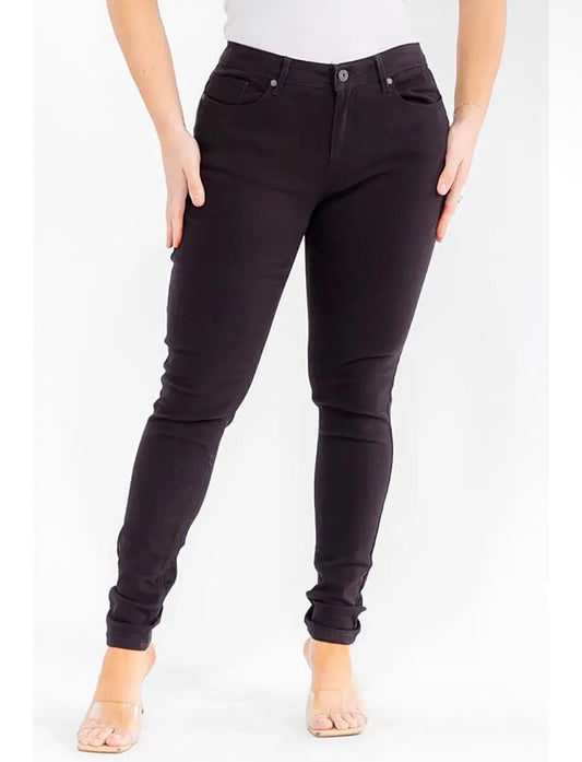 Plus size skinny denim pants