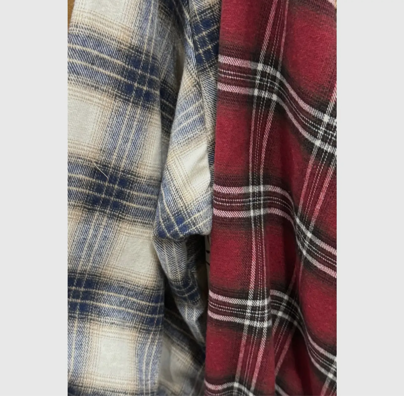 Plus size plaid collared surplice elastic waist long sleeve