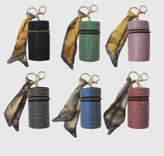 Lipstick holder keychain