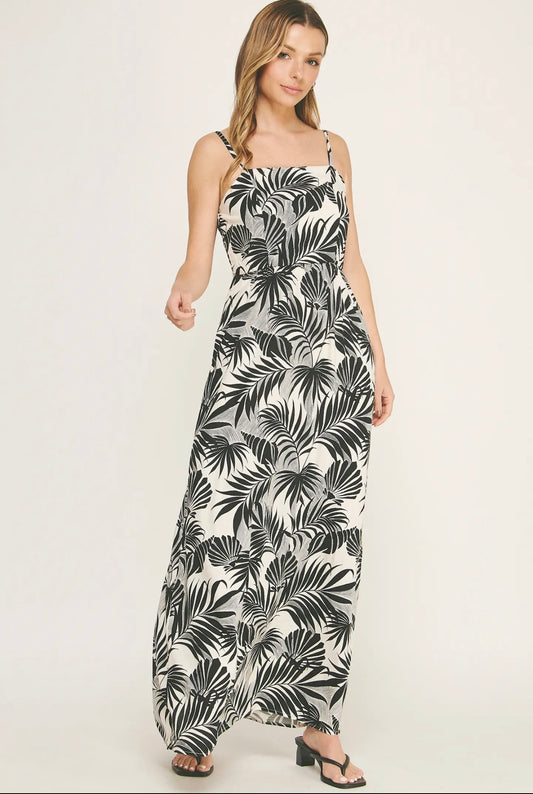 Cami square neck maxi dress