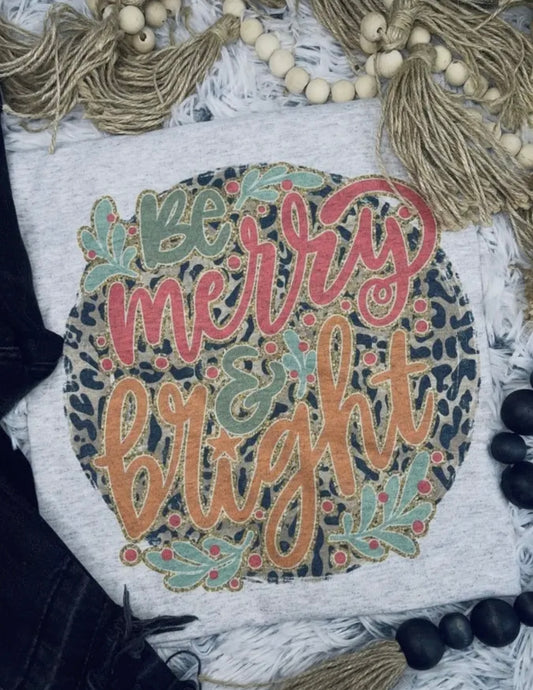 Merry and bright tee