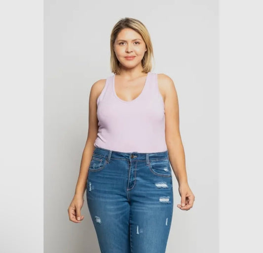 Plus size v neck bodysuit color: white