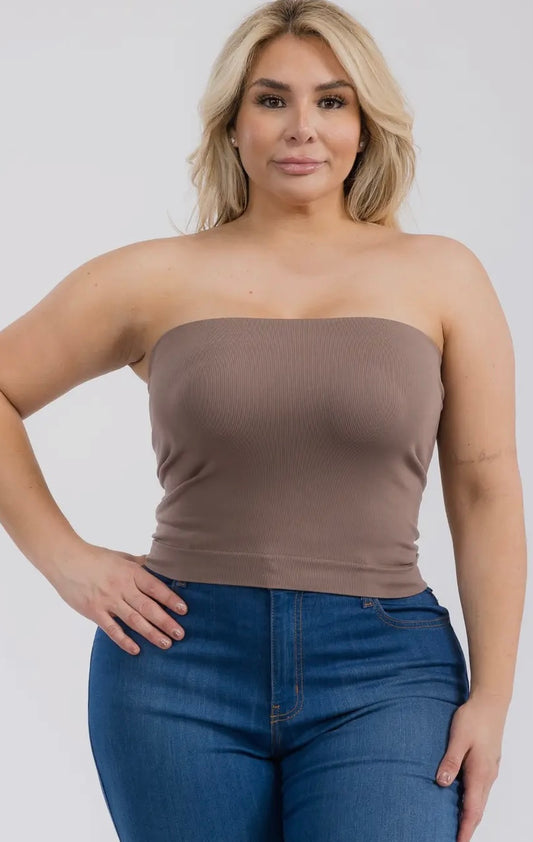 Seamless fitted tube top