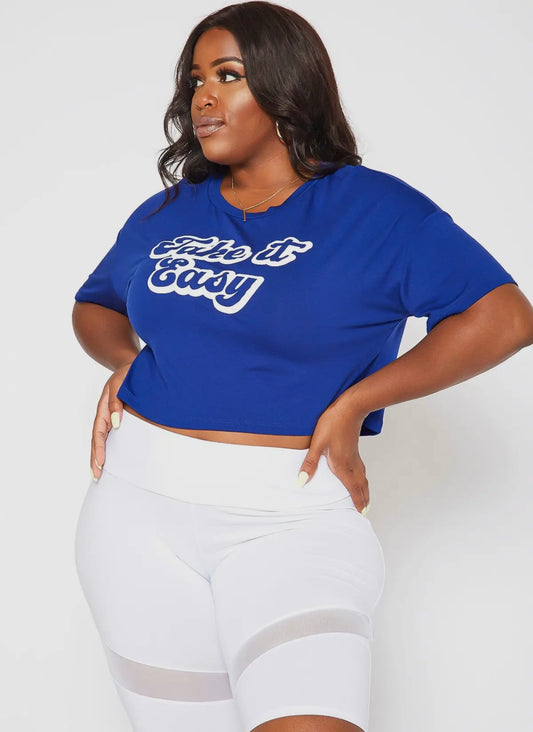 Plus size crop top