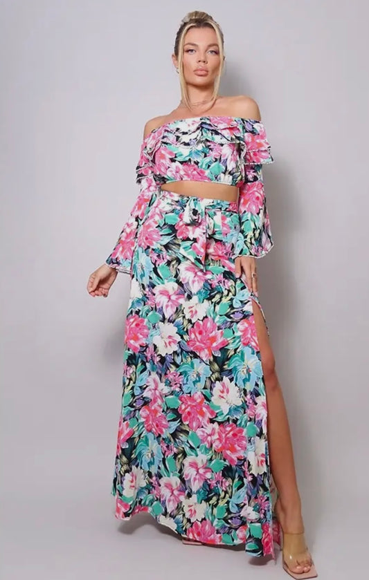 Beach nights summer maxi skirt