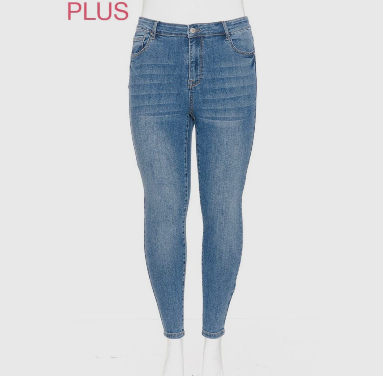 High rise stretchy skinny jeans