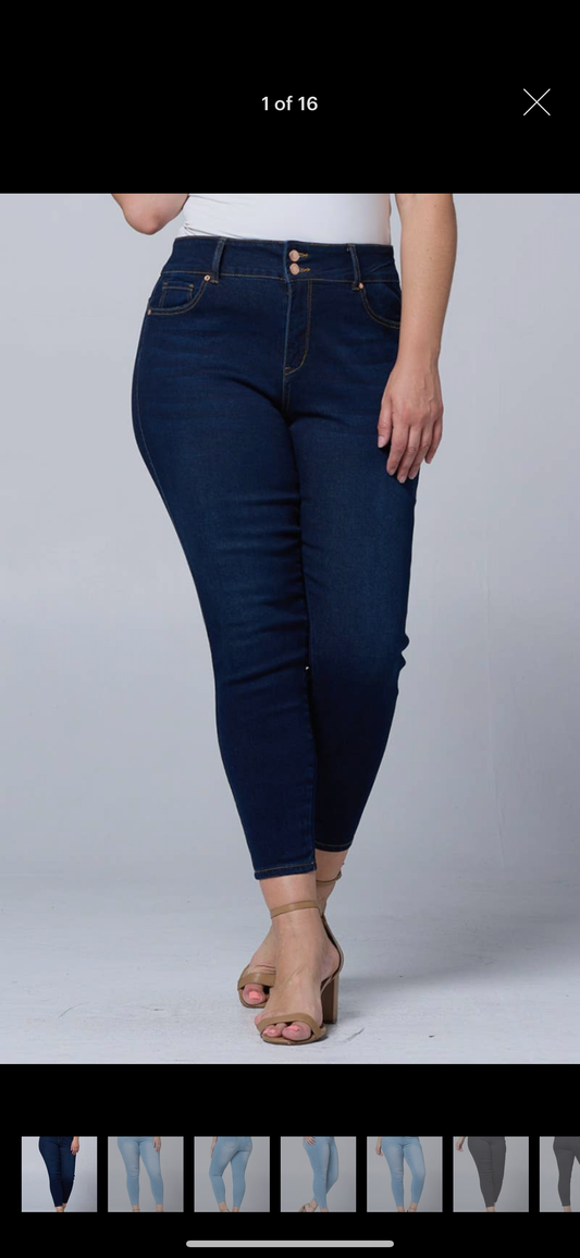 Plus size Colombia skinny jeans